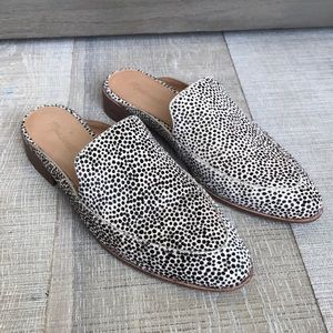 The frances loafer mule in spotted calf hair Clearance